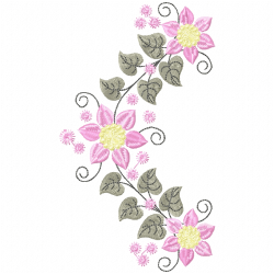 Flowers And Tree Embroidery Design 9 Flowers And Tree Embroidery Design 9